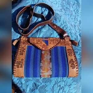 Ecuadorian Handmade LEATHER purse
